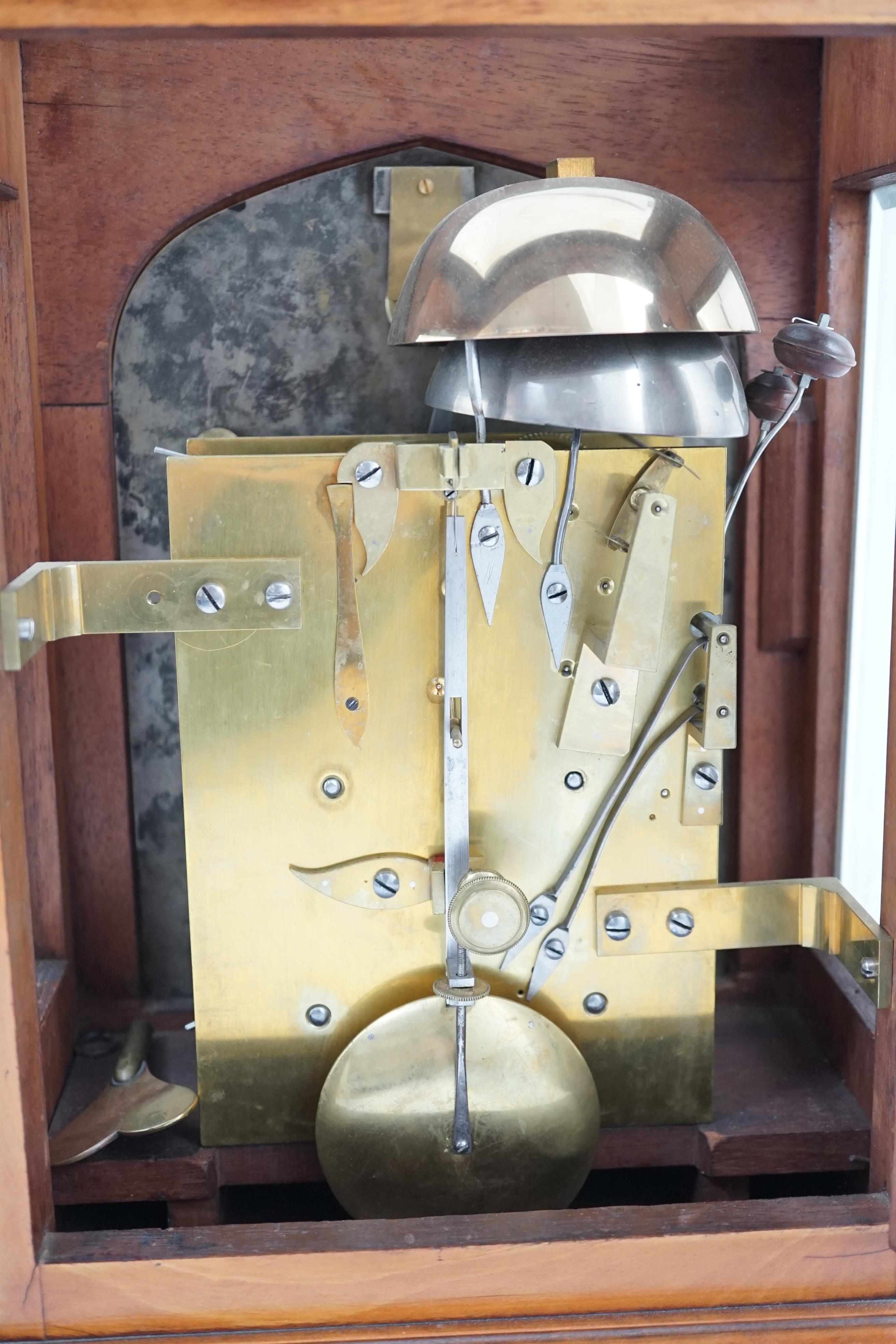 Payne, 163 New Bond Street, London. A Victorian satinwood cased eight day bracket clock